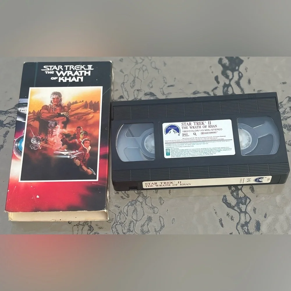 Star Trek II: The Wrath of Khan VHS Execllent Condition